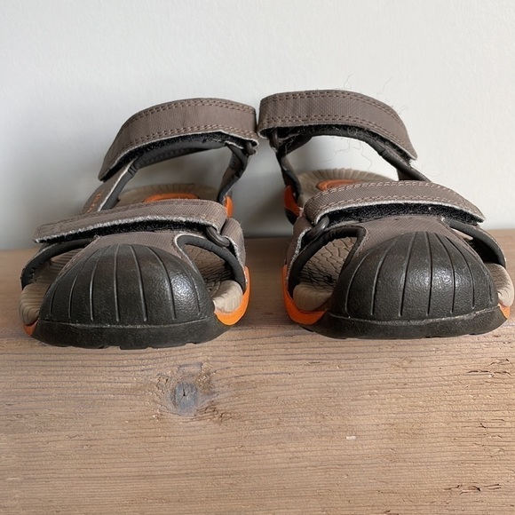 Sz13 kids Teva Toachi 2 sandals in taupe and orange. EUC - Picture 8 of 10